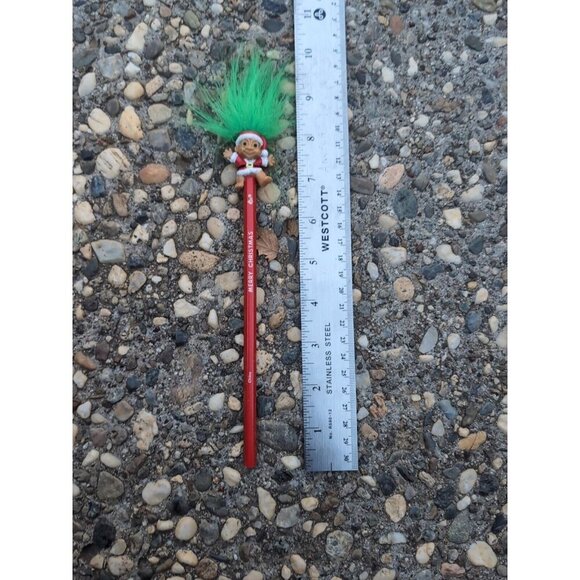 Vintage Retro Russ Red Father Merry Christmas Troll Santa Pencil Unused Russ - Picture 9 of 10